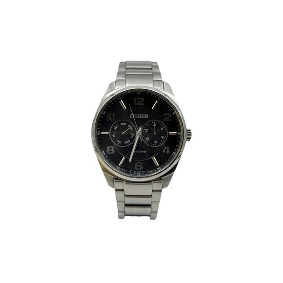 Citizen Corso Eco-Drive Black Dial Stainless Steel Men's Watch AO9020-84E - Picture 1 of 8